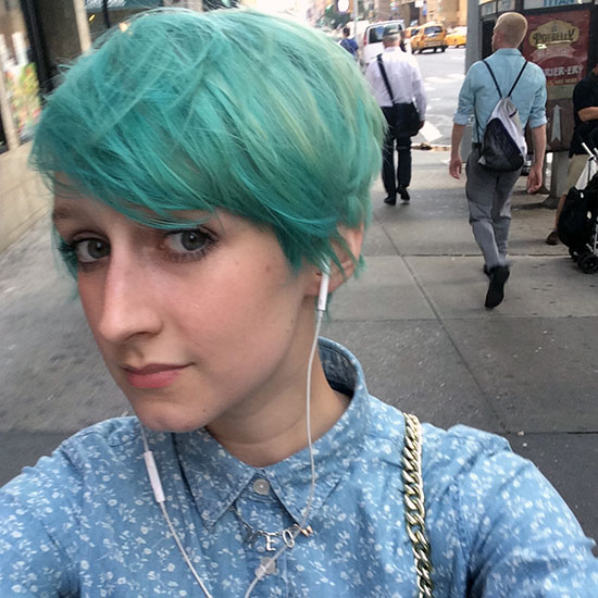 The day I dyed my hair Atomic Turquoise. Oooooo, aaaaaahhh. 